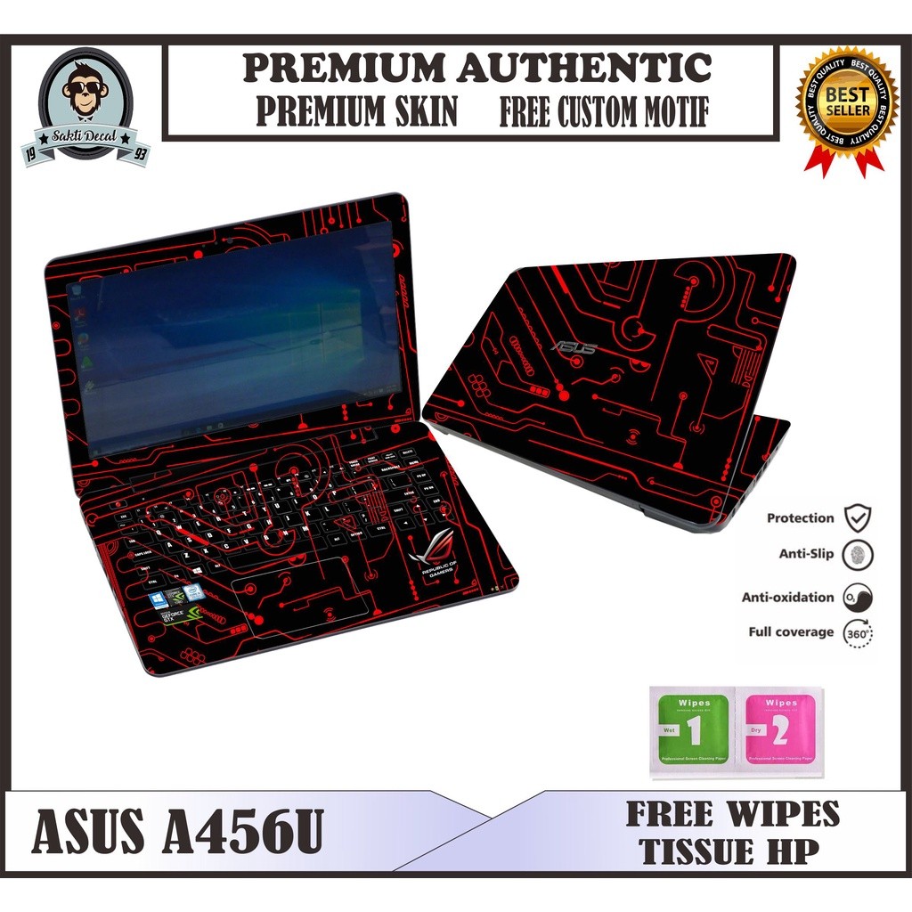 GARSKIN LAPTOP ASUS A456U FULL BODY // STIKER FULL BISA COD