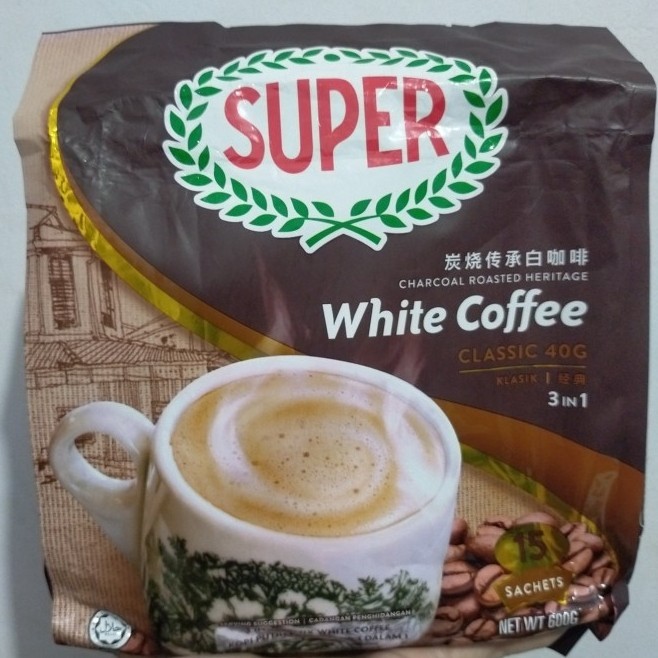 

BEST Super Charcoal Roasted White Coffee Classic 3in1 - isi 15sachet