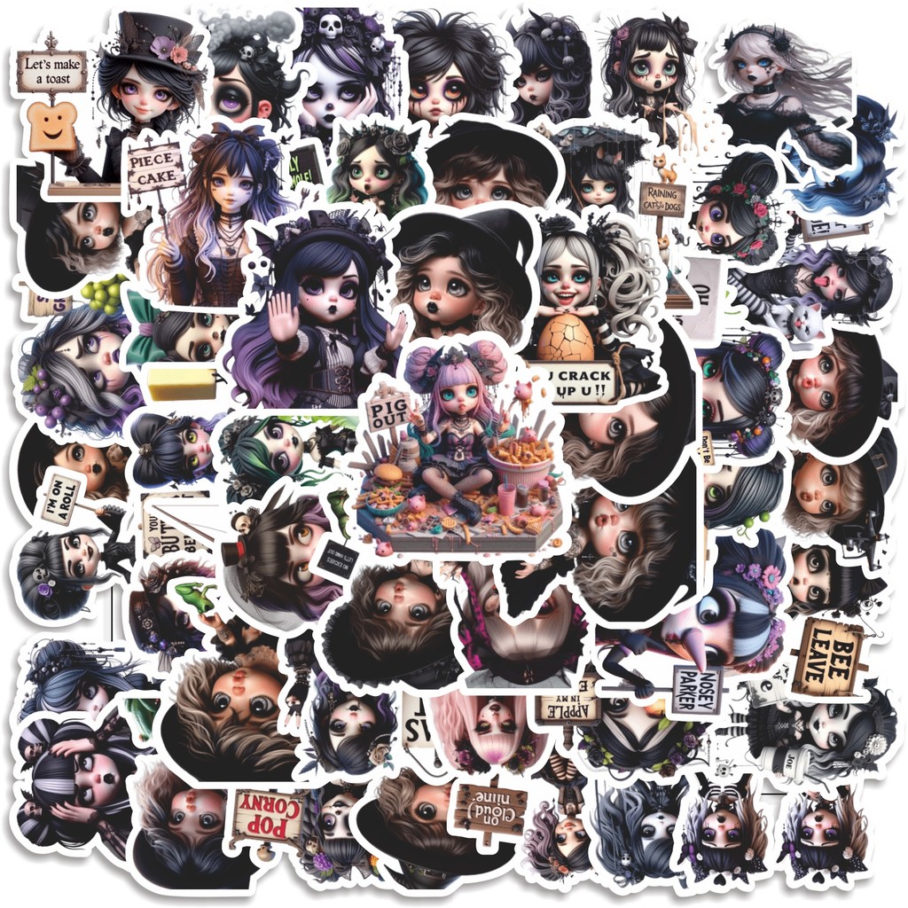 

COD 50 Pcs Stiker Gothic Style Horror Persona 5 Lucu Anti Air Untuk Dekorasi Notebook Sepeda Skateboard Handphone