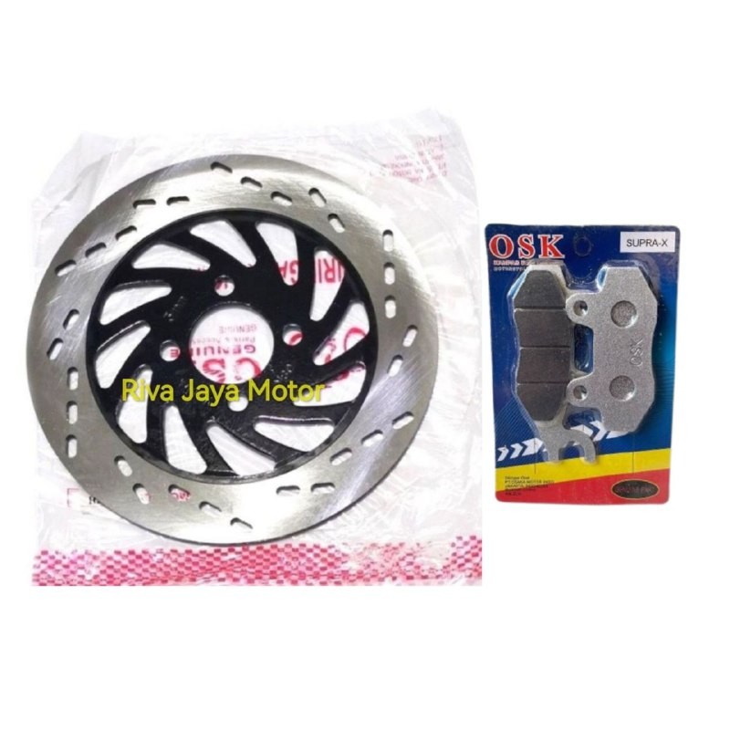 Piringan Cakram + Kampas Rem Depan Smash Lama 110