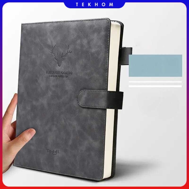 

Toddi Buku Catatan Harian Notebook Cover Kulit Magnetic Buckle - TL4