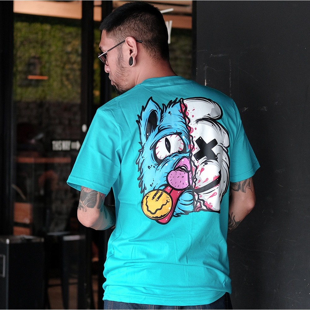 Kaos Lasting T-Shirt Riven Hijau Tosca Kaos Distro / Baju Lasting Cloth