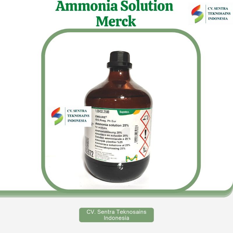 Ammonia Solution 25% Merk 2,5L