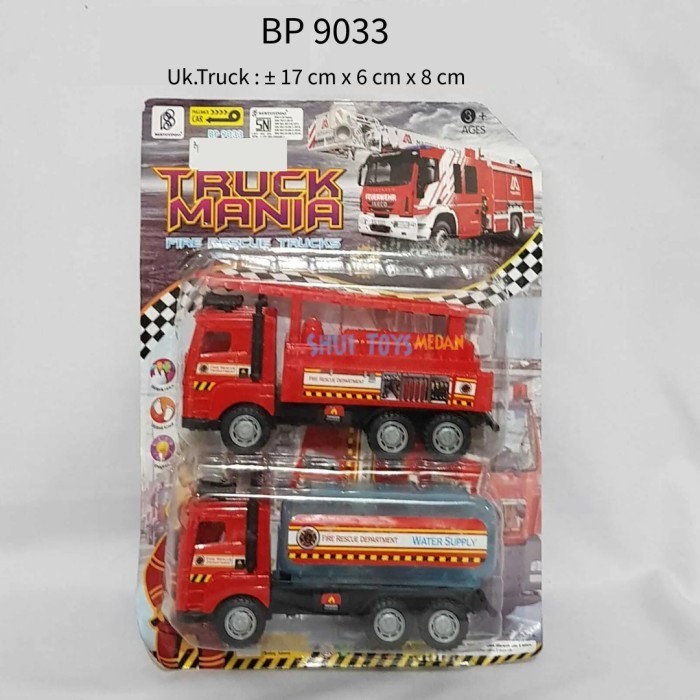 Mainan Anak Truck Mania Fire Rescue Trucks BP9033 / Truk Damkar