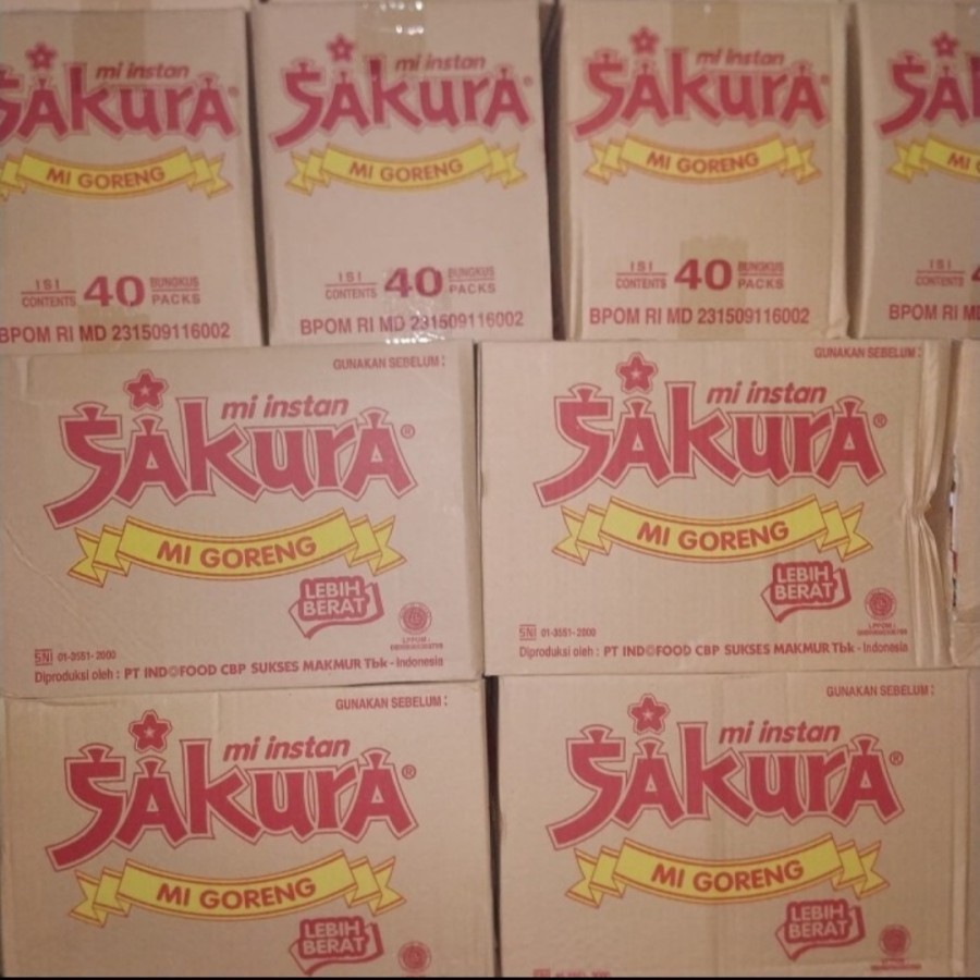 

1 dus 40 pcs mie sakura goreng