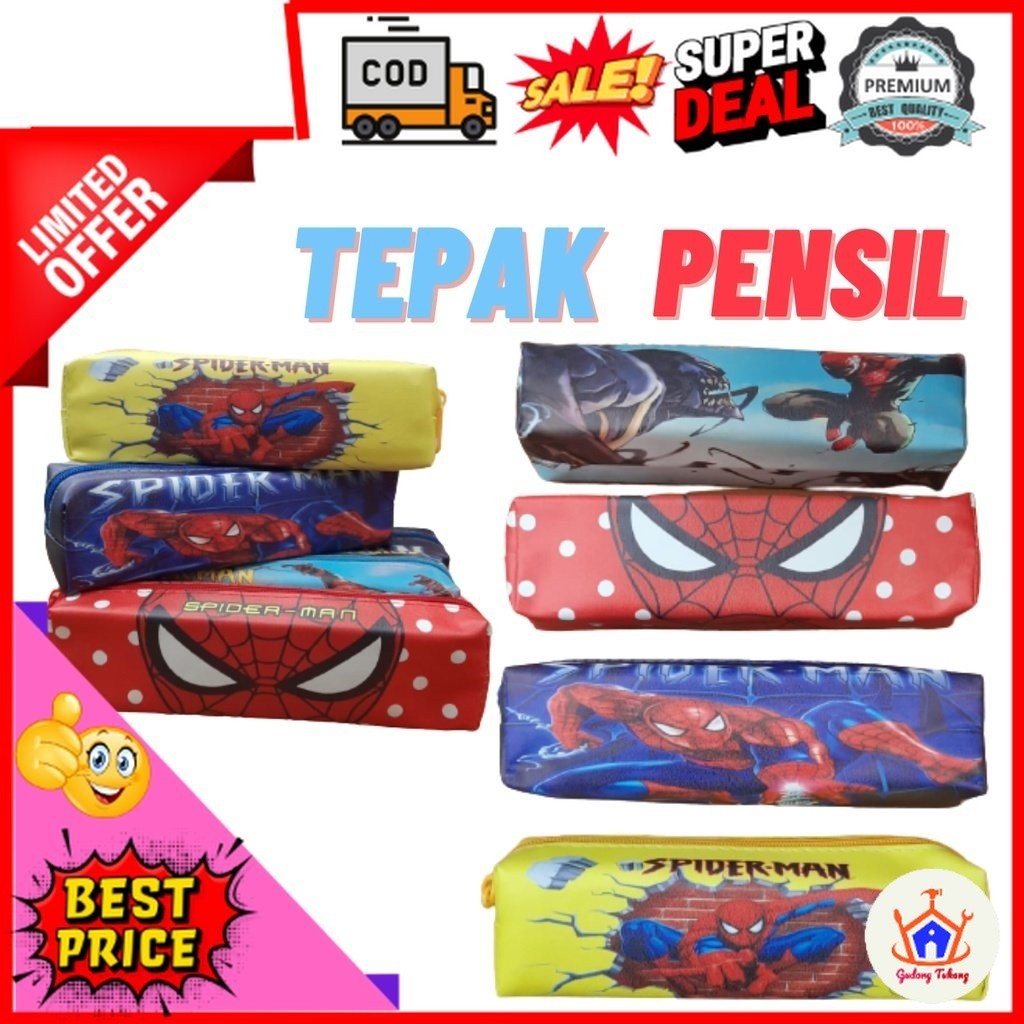 

Gudang Tukang Kotak Pensil Karakter Spiderman Tempat Pensil Lucu Viral Tas Pensil Serbaguna Tempat Alat Tulis