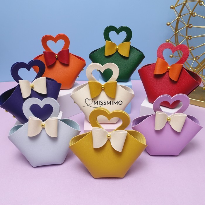 

Leather Goodie Bag Hampers Snack Kue Tas Love Hadiah Ulang Tahun Kado