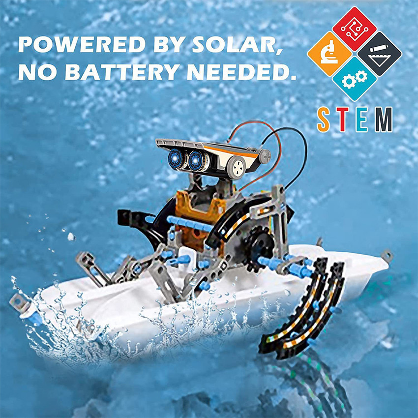 DIY KIT Solar Robot 13In1 Robotic Mainan Edukasi Anak Tenaga Matahari