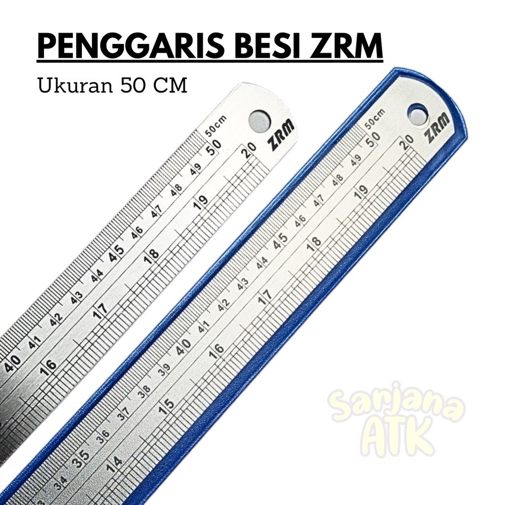 

Penggaris Besi ZRM Stainless Super Tebal 50 CM