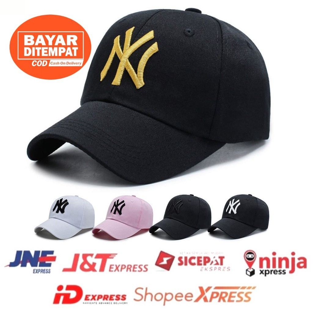 PROMO Topi NY New York Topi Baseball Pria Wanita JS46A