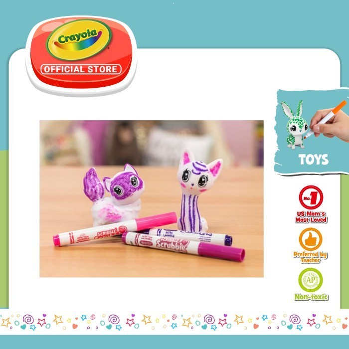 

CRAYOLA Scribble Scrubbie Pets Refill Cats 6Pk Art Set