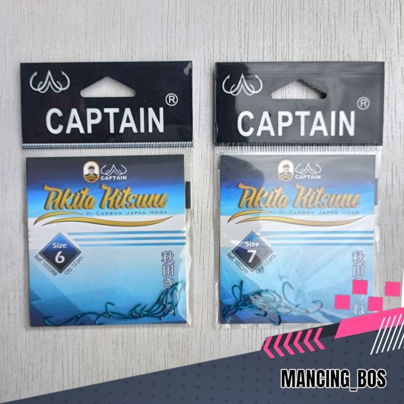 Kail Pancing Captain Akita Kitsune (1030RB) - mata kail pancing captain biru