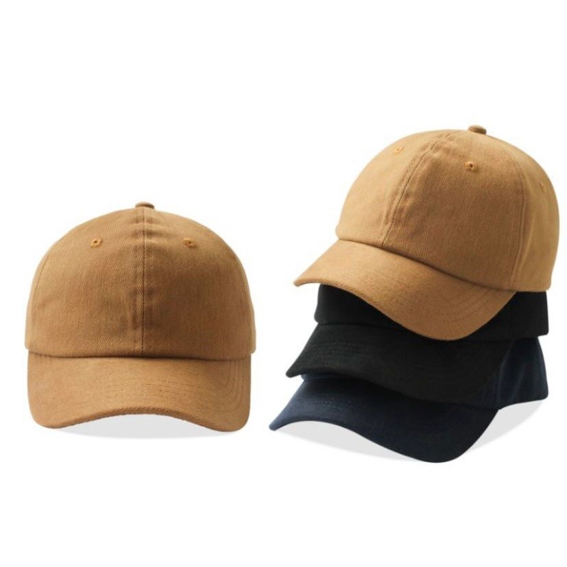 Topi Short Brim - Topi Baseball Lidah Pendek Topi Polos Pria Wanita Unisex TOPI PRIA