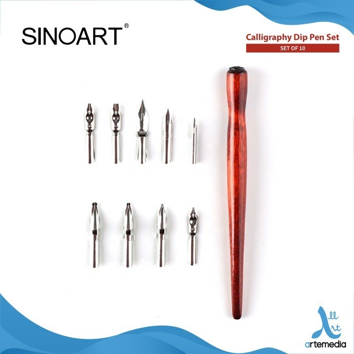 

PROMO!! -Pena Kaligrafi Sinoart Calligraphy Dip Pen Set - SET 5