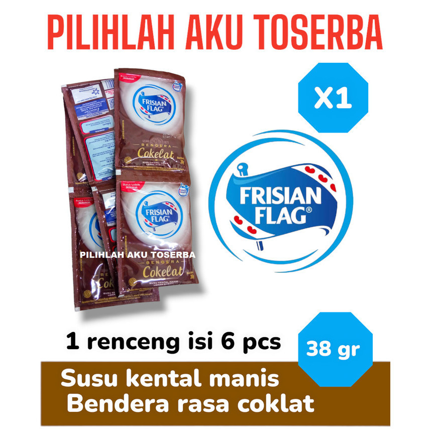 

Frisian Flag Susu Kental Manis COKELAT Renceng - ( HARGA 1 RENCENG )