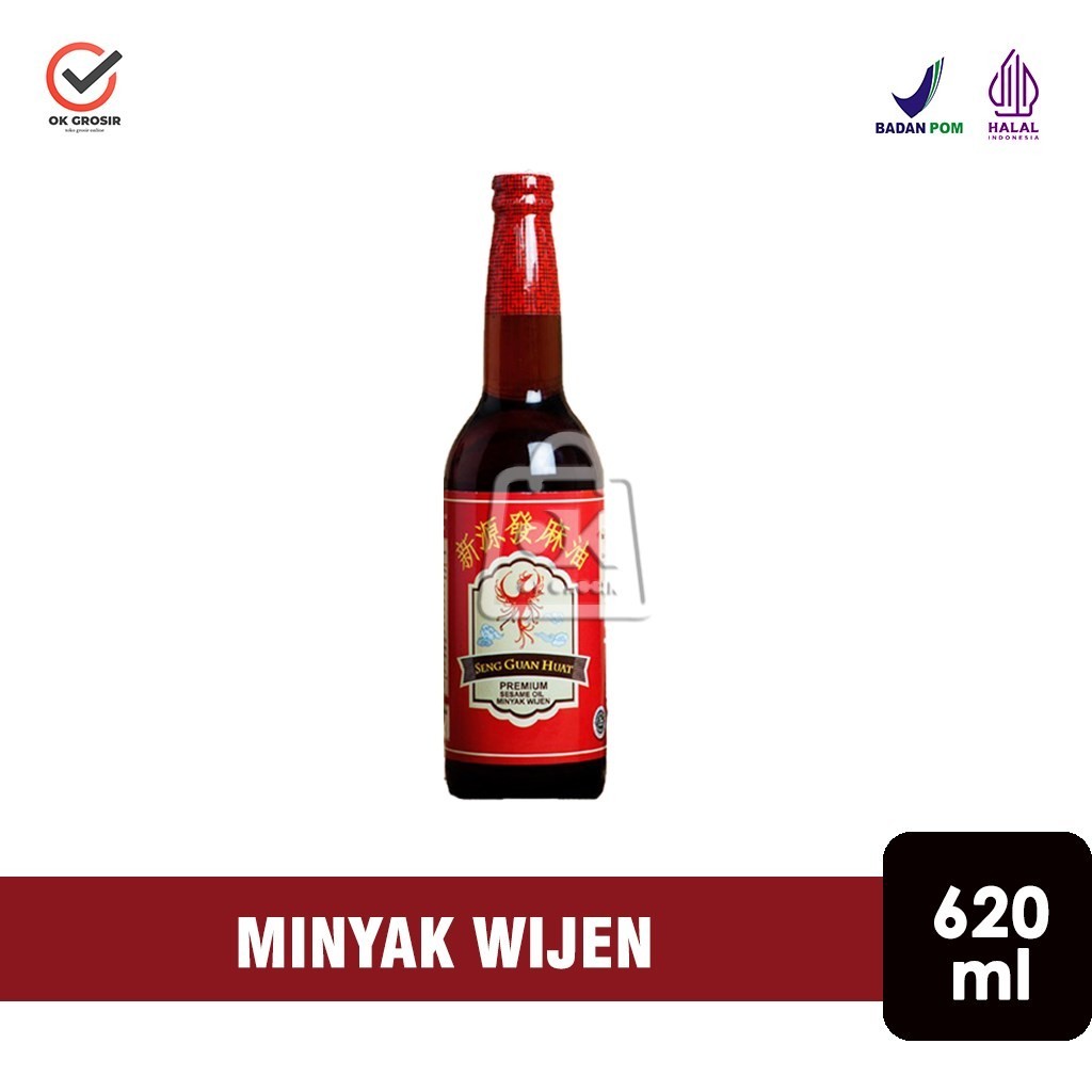 

Minyak Wijen Seng Guan Huat Sesame Oil Premium (Botol Kaca 620 ml)