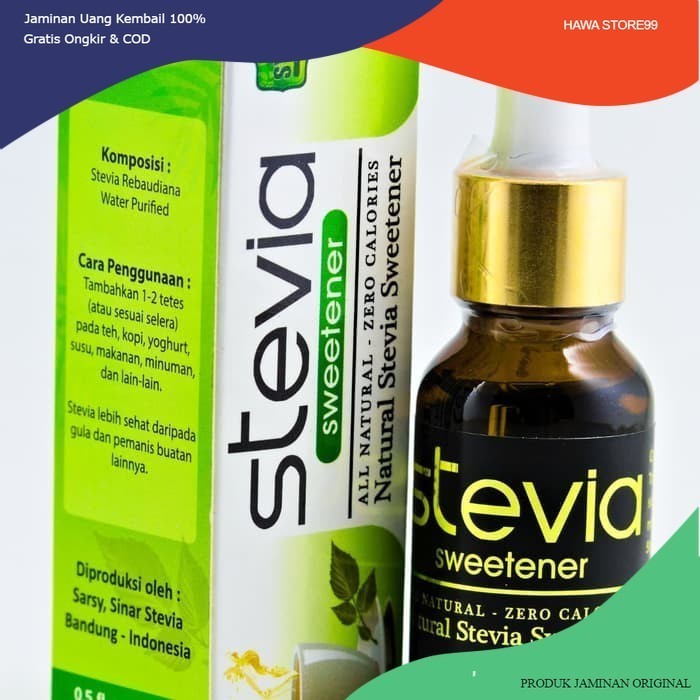 

Gula cair 0 kalori sugar stevia stefia stefit pemanis herbal diabetes