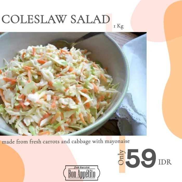 

Fresh Coleslaw Salad / to eat