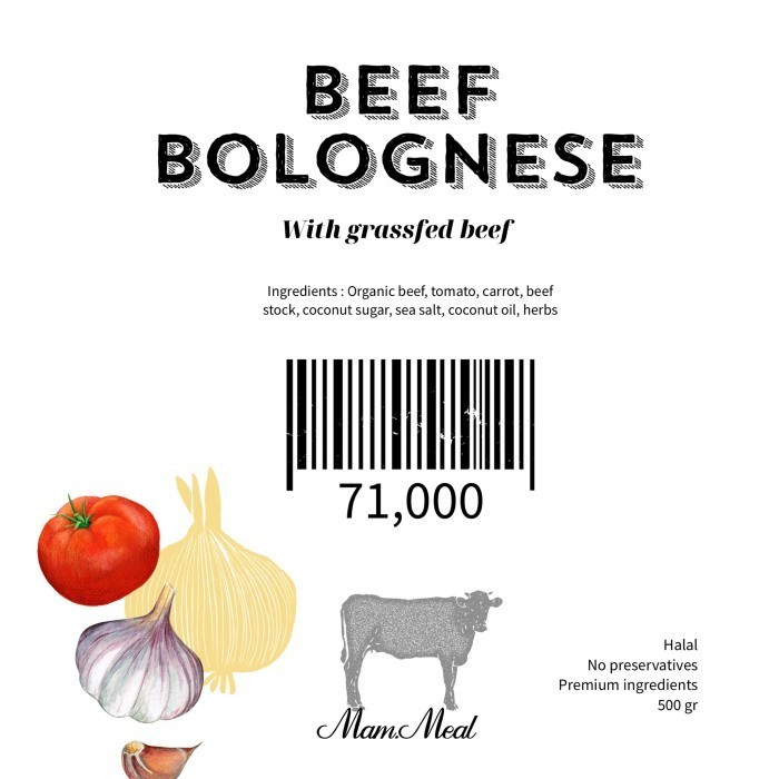 

Beef Bolognese by Mam.meal - Pouch 500gr