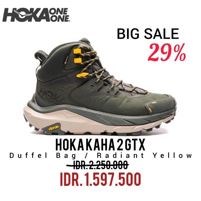 HOKA KAHA 2 KAHA 2 GTX DUFFEL BAG / RADIANT YELLOW ORIGINAL HIKING