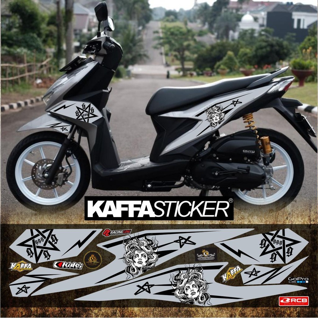 COD/ Striping Variasi Beat Deluxe/Beat Street Sticker List-Simple Elegan Beat Deluxe Medus Simple si