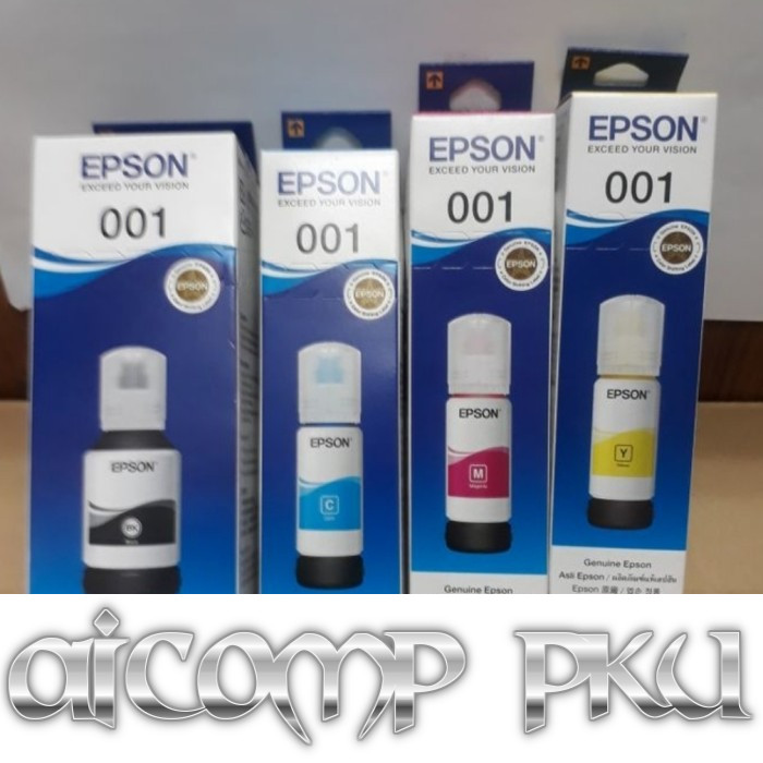 Tinta Epson 001 / Printer Epson L4150 L4160 L6160 ORIGINAL - Biru