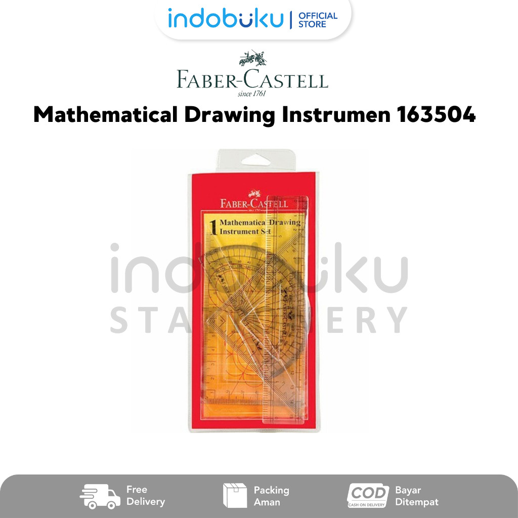 

Mathematical Drawing Instrumen Set Faber-Castell (4parts) 163504