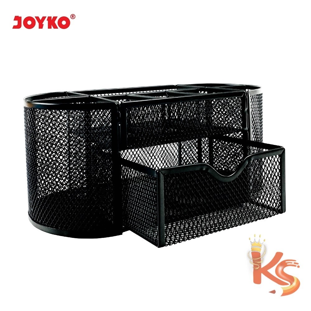 

(KS) Desk Set Pen Holder Tempat Alat Tulis Meja Bahan Metal Besi Jaring Jala Joyko DS-23