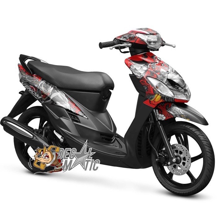 Decal Mio Smile Full Body Stiker Full Body Motor  yamaha Mio Sporty Smile - Venom