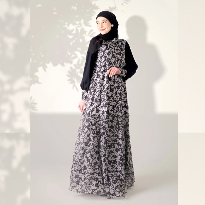 Terlaris ~Dress Muslim Mandjha Ivan Gunawan - Bloom Queen Dress | Abaya gamis - M