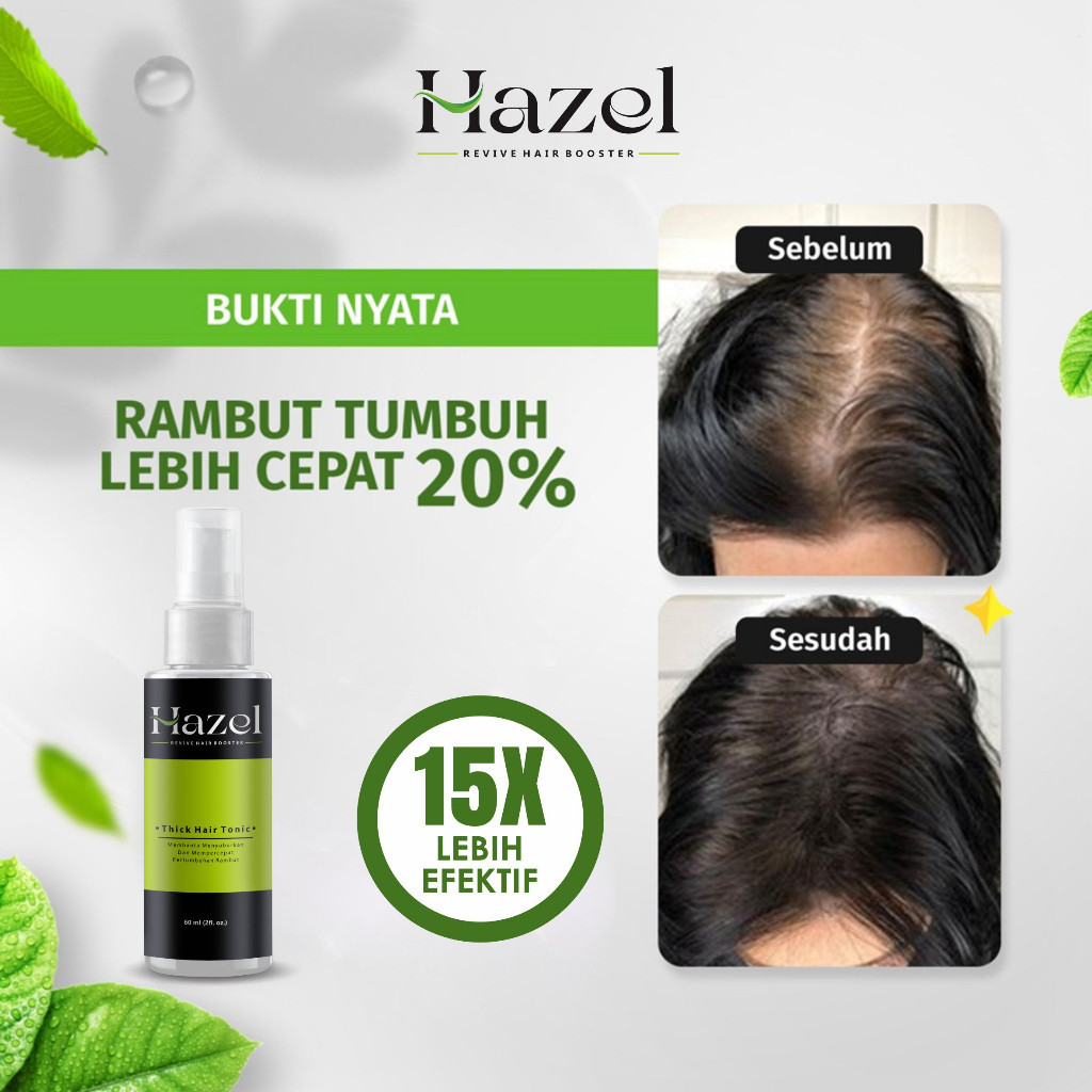 HAZEL | Hazel hair tonic Solusi Rambut Rontok Botak Pitak Penumbuh Rambut hair spray tonic