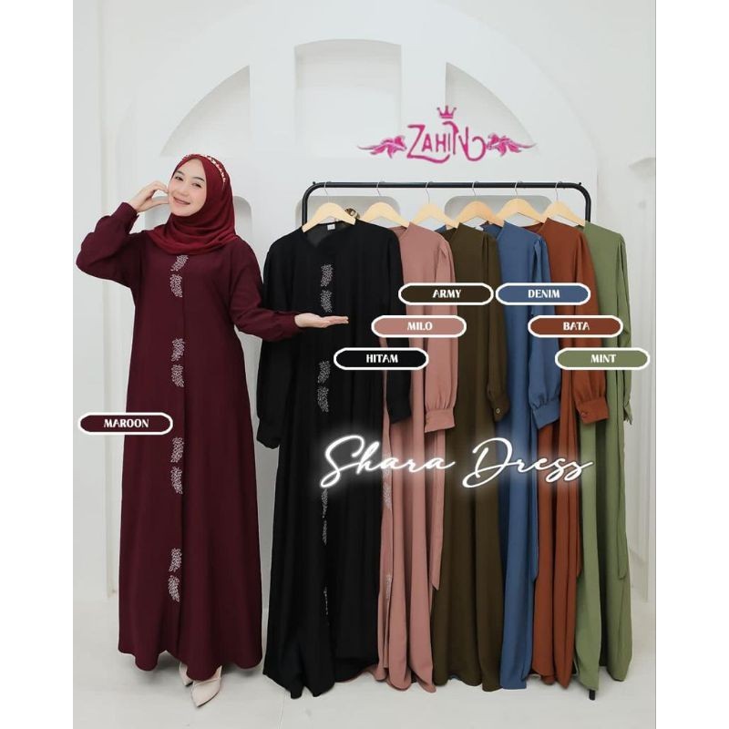 Gamis Dress Lebaran Murah Premium Kekinian / SHARA DRESS ORY ZAHIN COLLECTION/SHAFIRA  DRESS ORY BY 