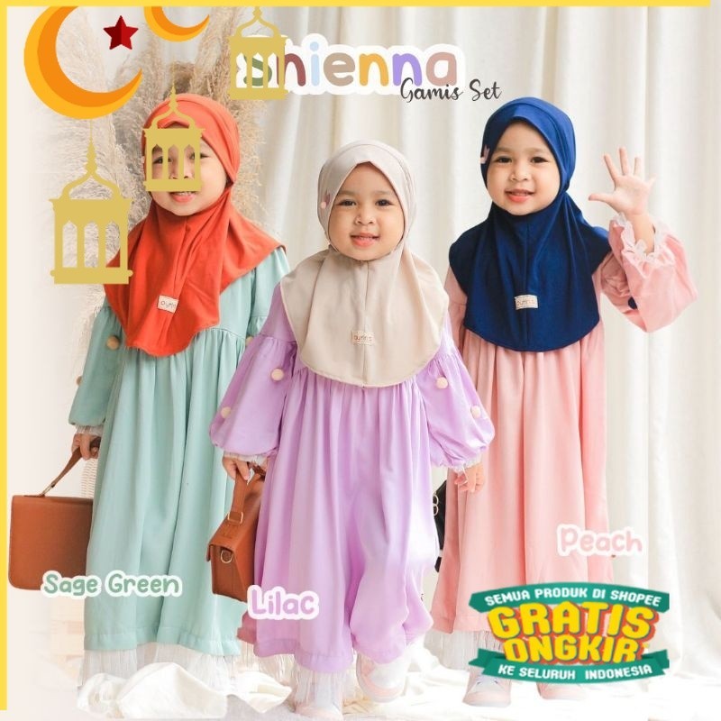 GAMIS BAYI DAN ANAK MODEL SHIENA BY OYRINS/SHIENA DRESS/Maron merah bata red anak tanggng