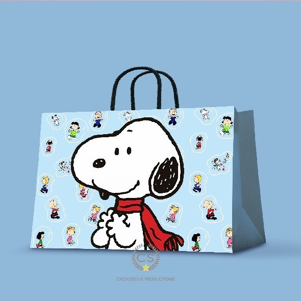 

Andriant Paperbag jumbo snoopy/goodie bag birthday/hampers ulang tahun - 1