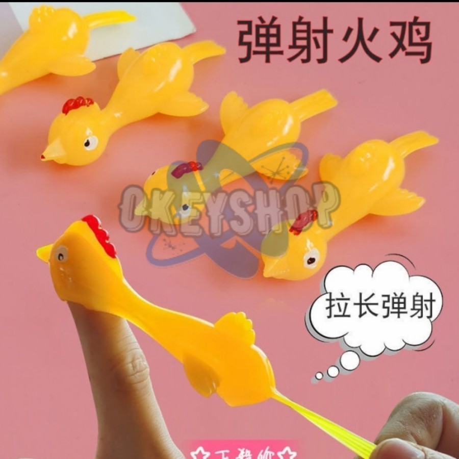 ketapel ayam mainan lempar ayam ketapel duck chicken ayam tempel