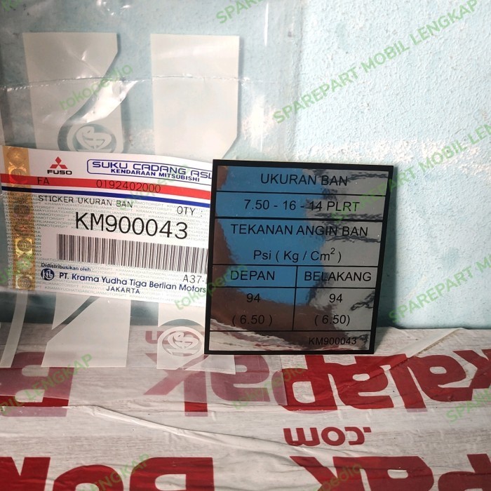 

STICKER / STIKER UKURAN BAN ORIGINAL 100% KM900043