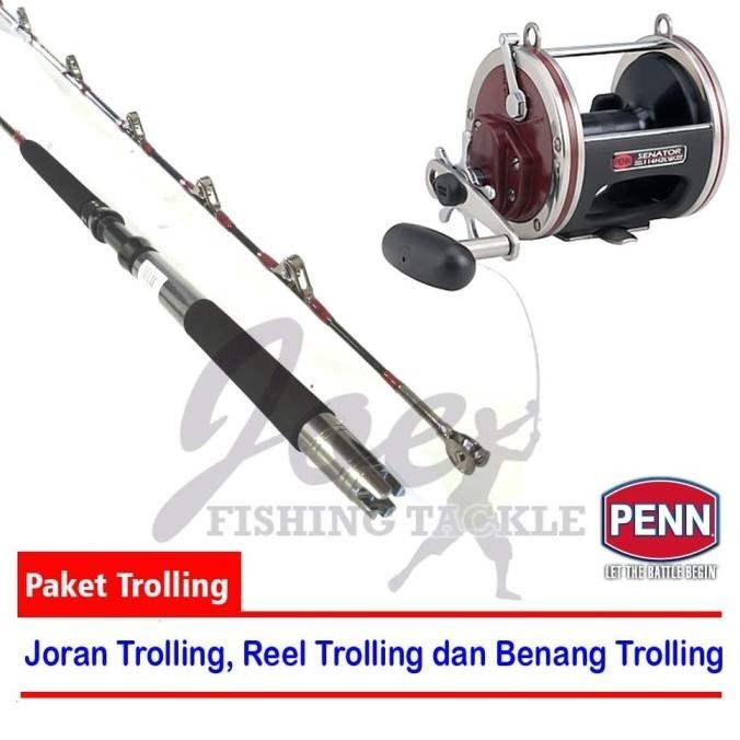 promo promo| Paket Trolling - Penn Rod Trolling + Penn Reel Trolling |Set Alat Pancing