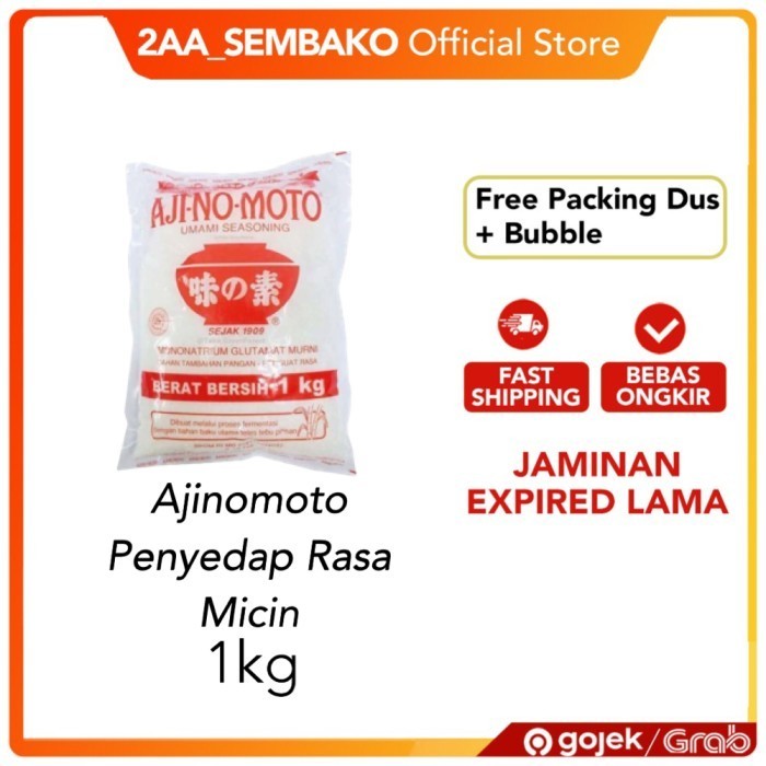 

Ajinomoto Micin / Penyedap rasa Ajinomoto / Vetsin Ajinomoto 1kg - 1kg