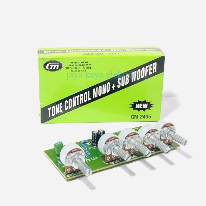 Kit Tone Control Mono GM 2435 Plus Subwoofer Hijau