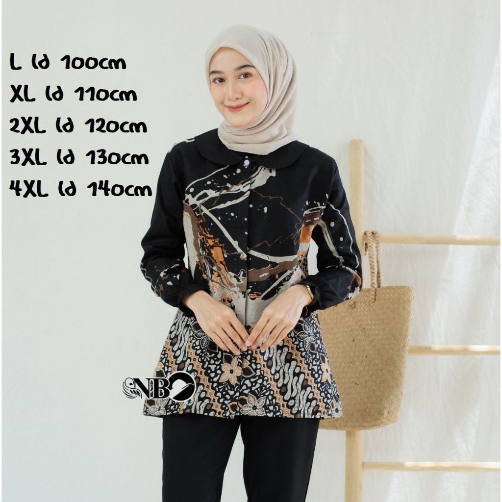 Kemeja Batik Wanita Jumbo Terbaru
