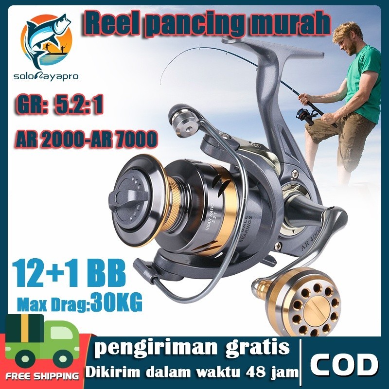 Reel Pancing laut kuat Murah rell pancing  handle AR2000-7000  Reel Pancing Japan Quality Shimano Re
