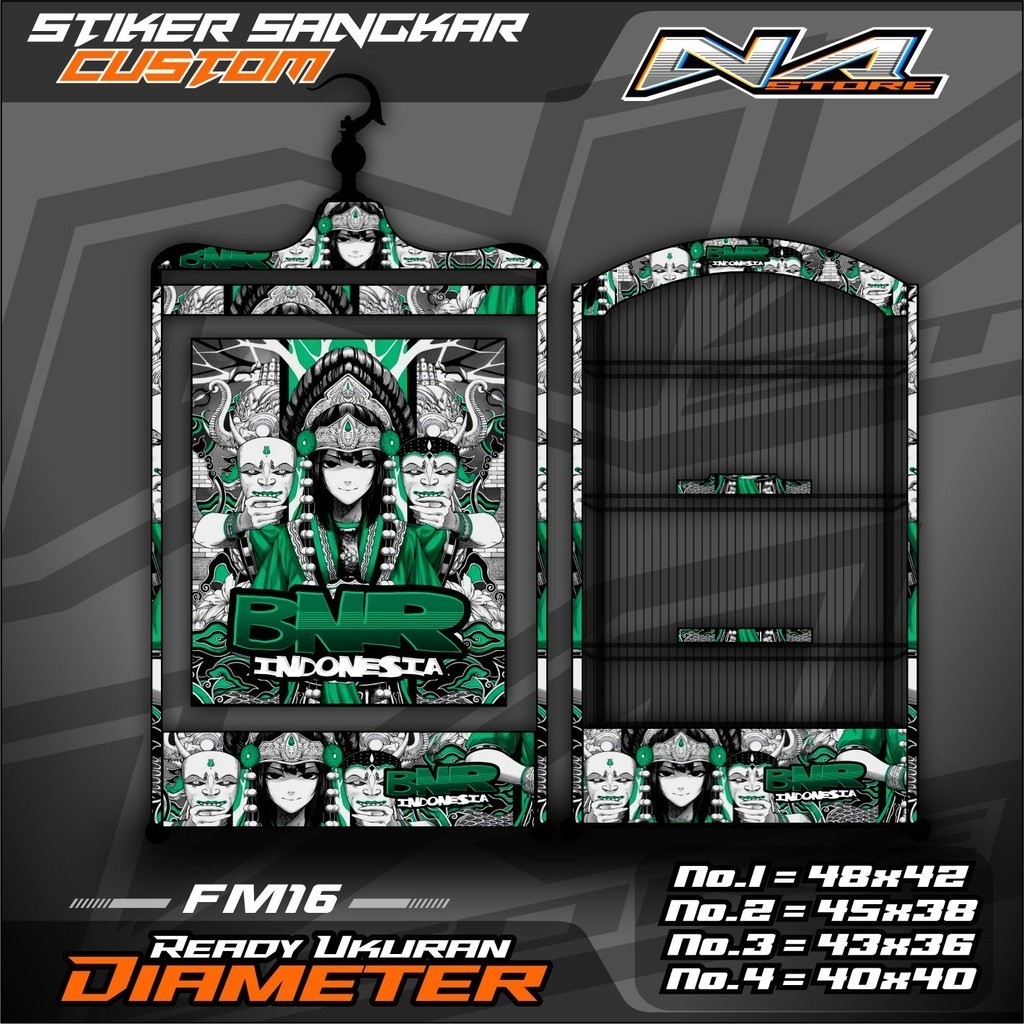 Stiker Sangkar Kosan Koper Stiker Decal Kandang  Kicau Petarung - Sangkar Burung Kosan Koper