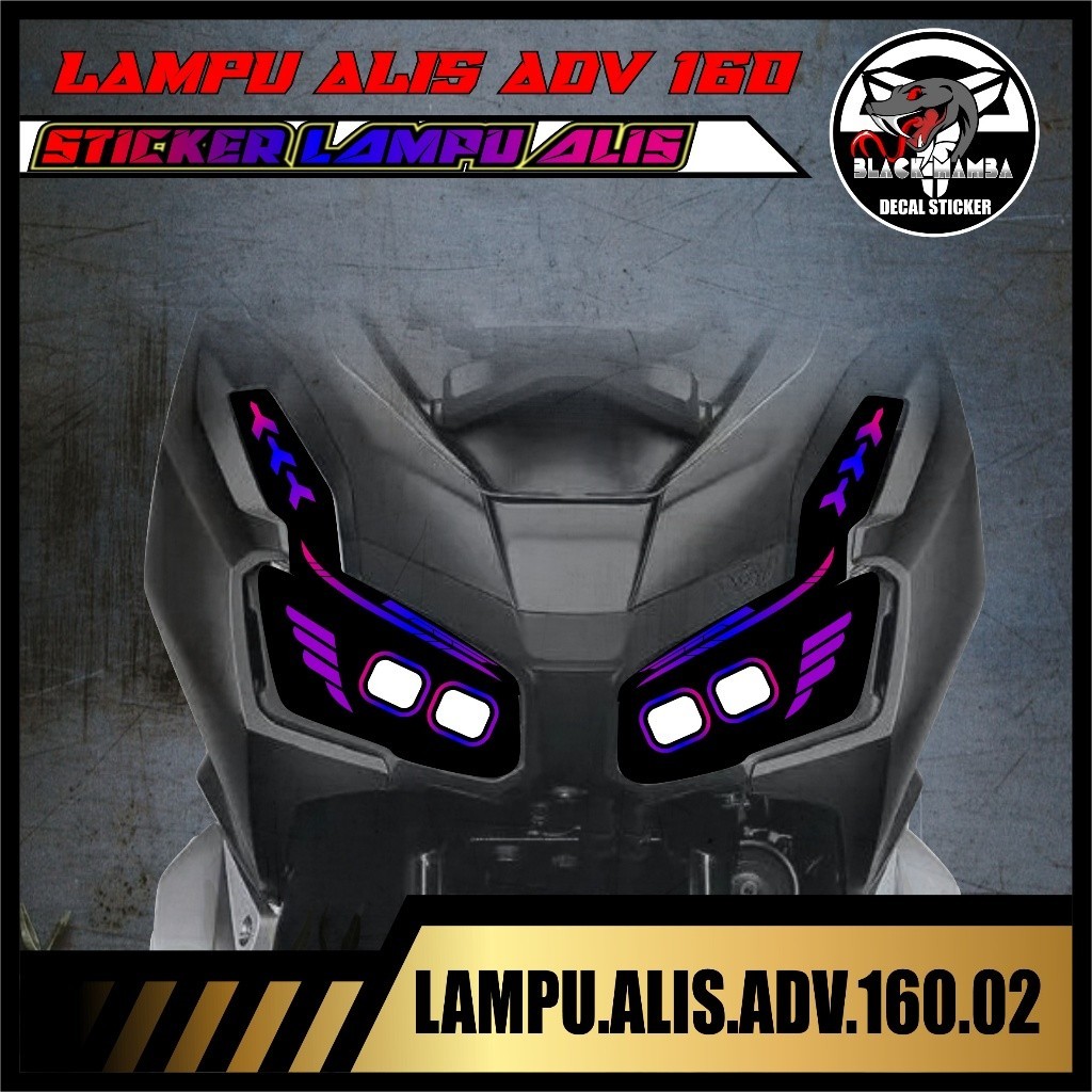 STICKER LAMPU ADV 160 STRIPING DECAL LAMPU ALIS ADV 160 02