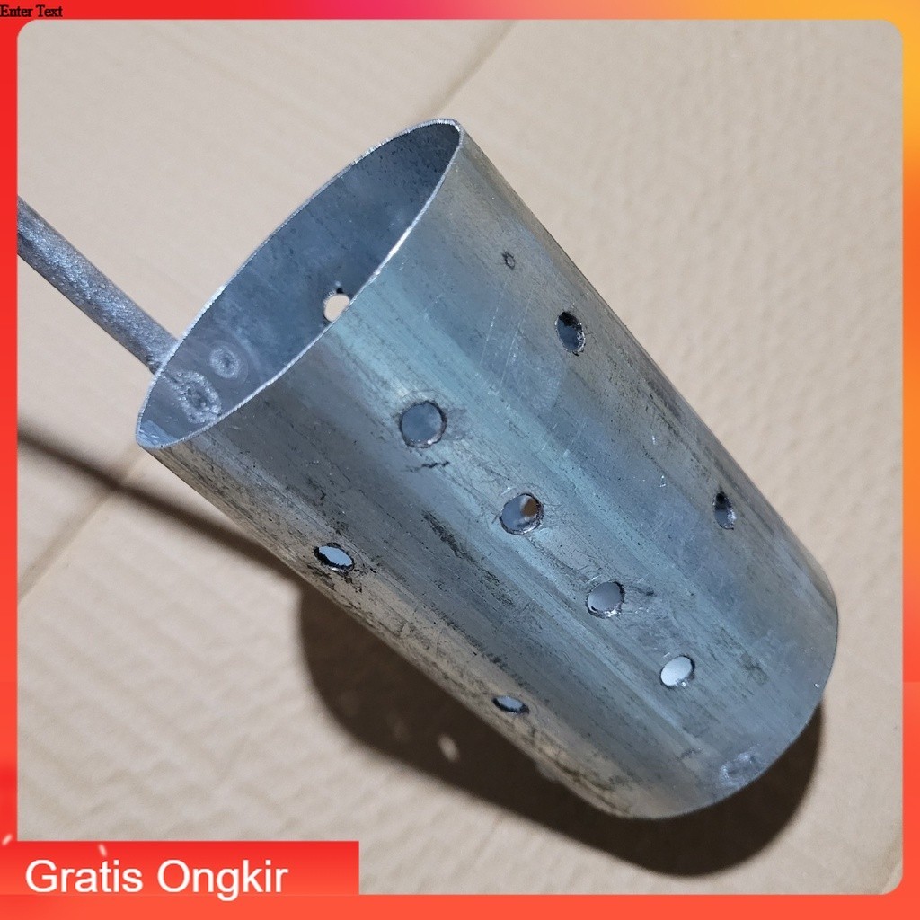 Alat Pelubang Plastik Mulsa Arang Bakar Diameter 7 CM Plong Ceplong Pembolong