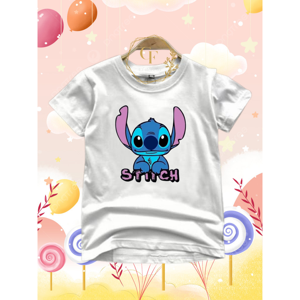 Baju Anak Motif Stitch ( 2-10 Tahun ) Untuk Cewek Cowok
