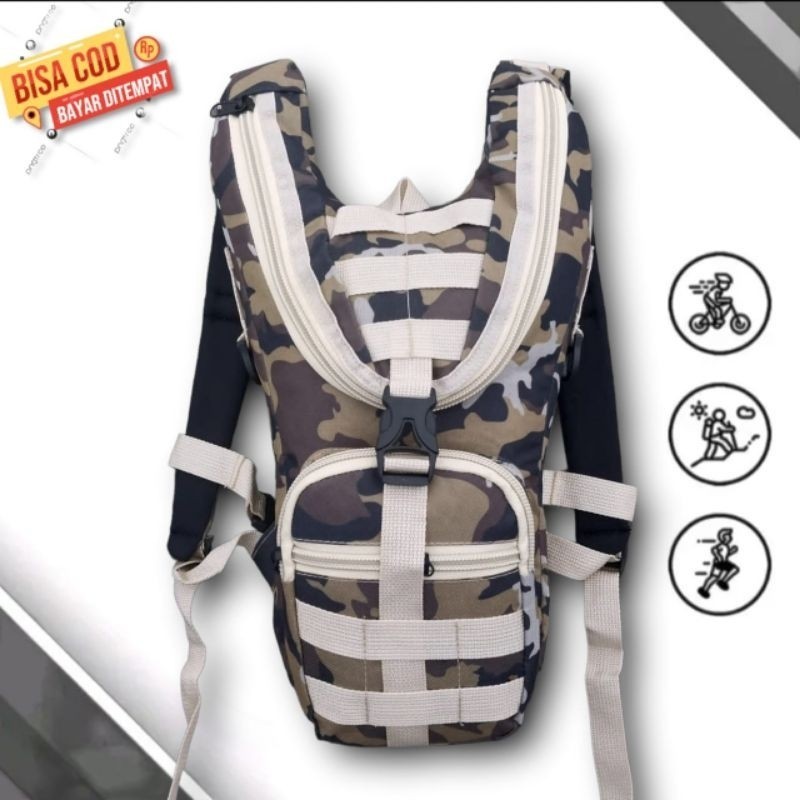 Tas Ransel Trail Motocross Army tactical pria Tas Ransel Olahraga Sepeda army