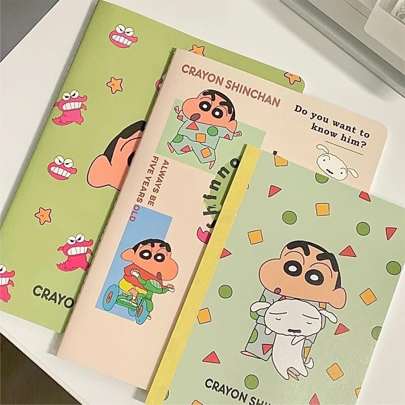 

New Hot 30pages Crayon Shin-chan Series B5 Horizontal Line Japanese Cute Style Notebook Notebook Gift kawaii