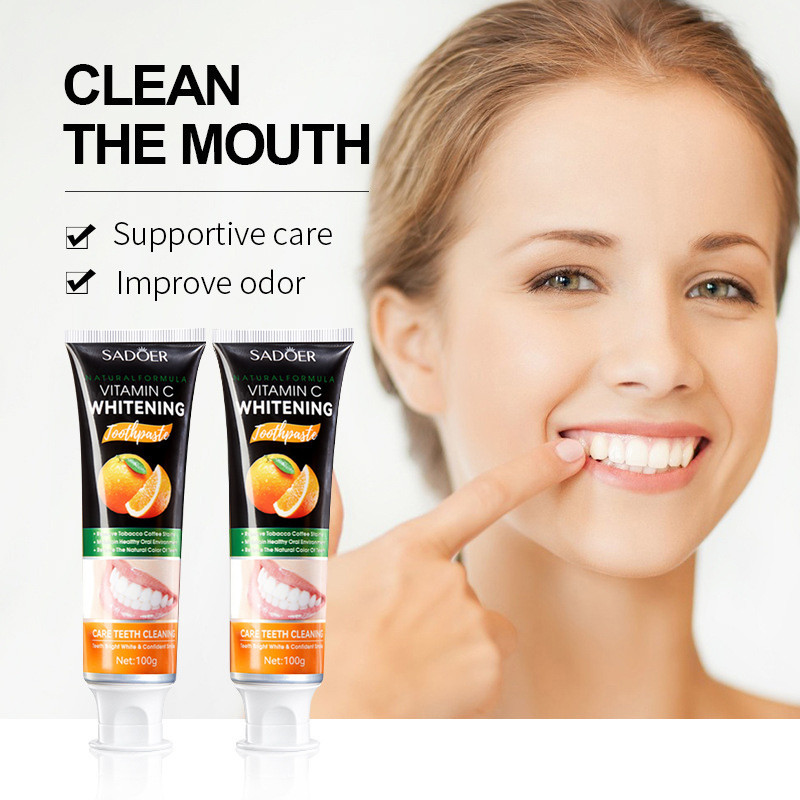 [AW]SADOER Pasta Gigi Odol Pemutih Gigi Kelas Atas Pemutih Vitamin C Teeth Whitening Toothpaste-COD