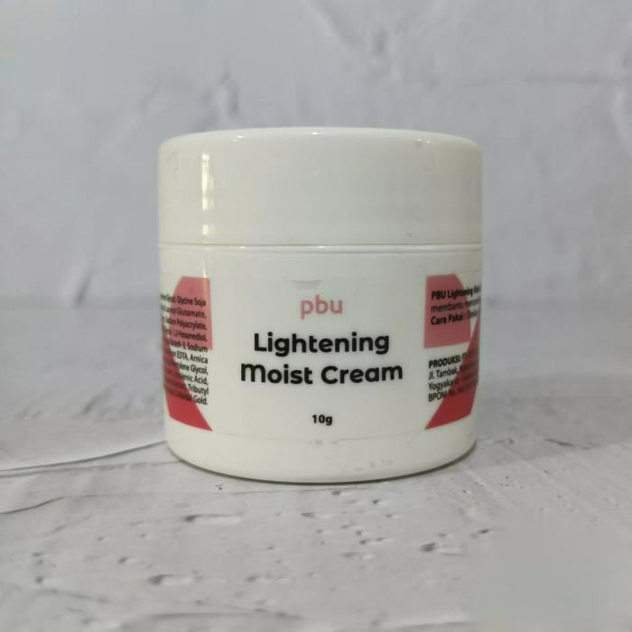 PBU LIGHTENING MOIST CREAM 10G | GLABIDRIN | CERAH & LEMBABKAN WAJAH