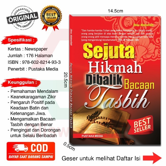 Buku Agama Islam Sejuta Hikmah Dibalik Bacaan Tasbih